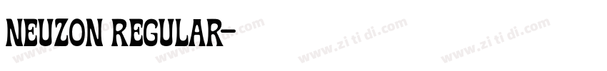 Neuzon Regular字体转换 Neuzon Regular字体转换